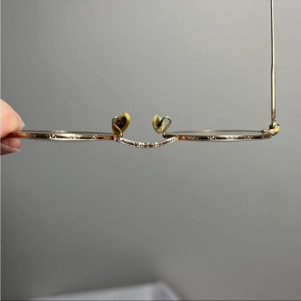Vintage 1930s American Optical Gold Eyeglasses Spectacles Small